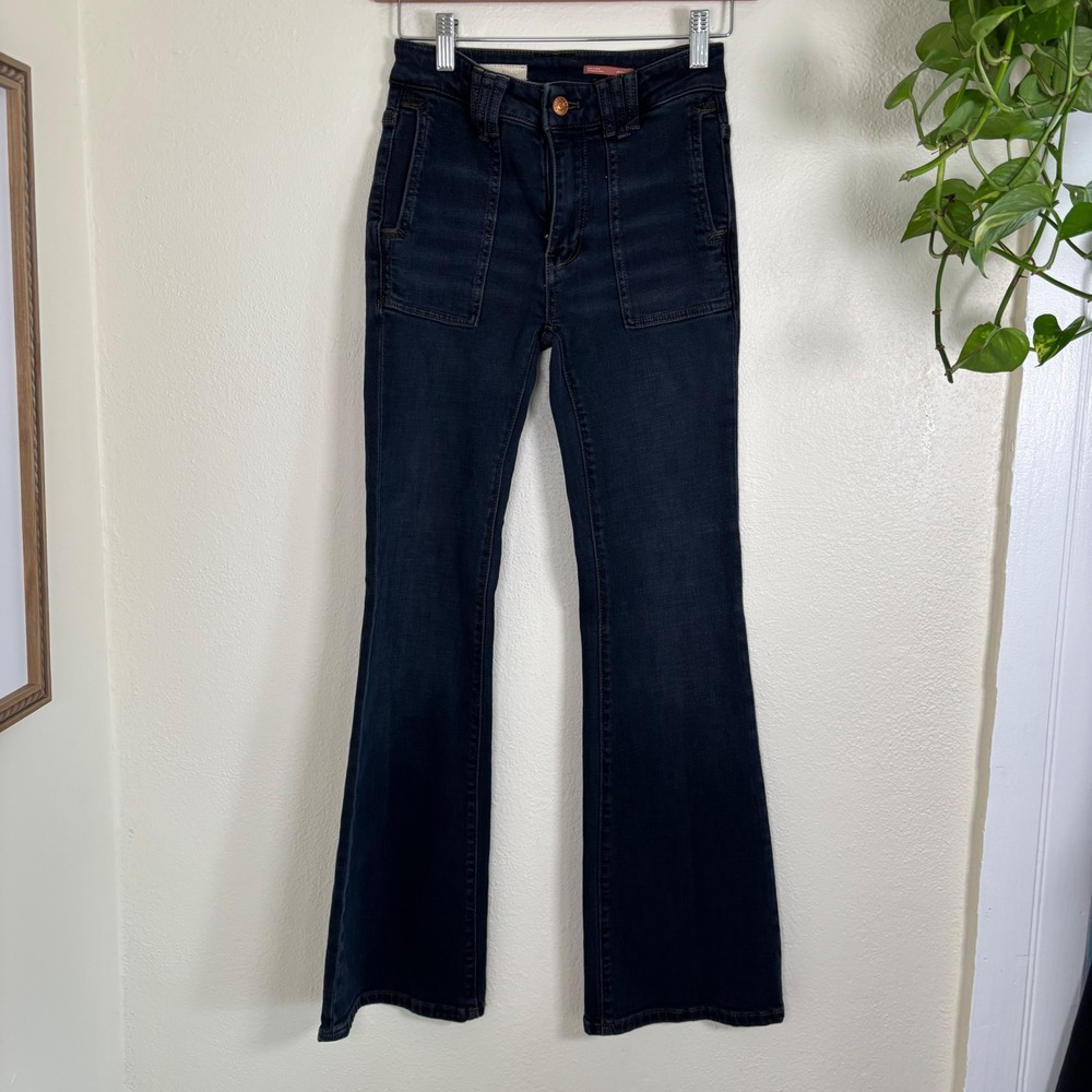 Pilcro the icon flare dark wash jeans size 27